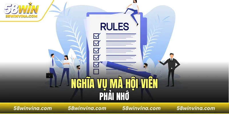Nghĩa vụ mà hội viên phải nhớ