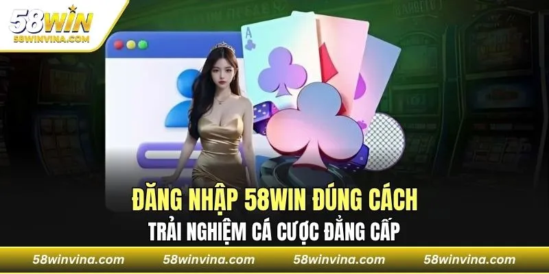 Đăng nhập 58WIN đúng cách, trải nghiệm cá cược đẳng cấp