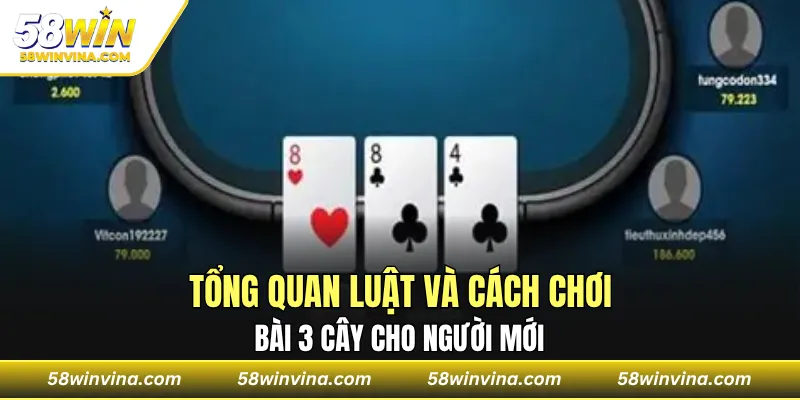 Tổng quan luật và cách chơi bài 3 cây cho người mới